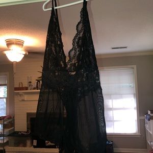 Lingerie romper.